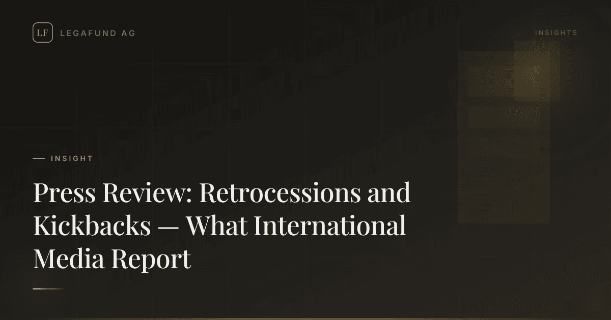 Press Review: Retrocessions and Kickbacks — What International Media Report
